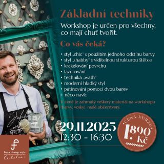 ✨ Blíží se konec roku a s ním i poslední kreativní workshopy s křídovými barvami Annie Sloan! ✨ V Mikulově mám ještě pár...